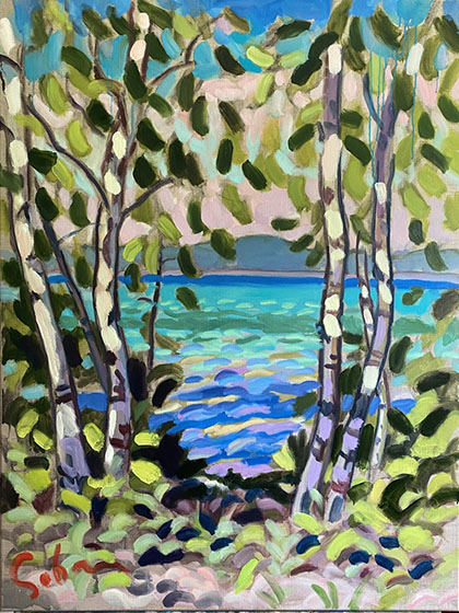 Birches on Glen Lake, 2020